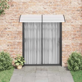 Toldo para porta 200x75 cm PC preto e transparente