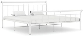 Estrutura de cama 200x200 cm metal branco