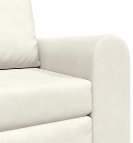 Sofá Cama 2 Em 1 Creme 98x71x83 cm Veludo