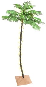 Palmeira c/ 96 luzes LED 180 cm branco quente