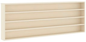 vidaXL Gabinete Expositivo de Parede Bege 100 x 8,5 x 36 cm