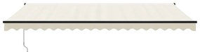 Toldo retrátil automático 5x3 m cor creme