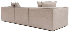 Sofá de 3 Lugares Sora – Bege Areia – 270 cm x 65 cm x 95 cm