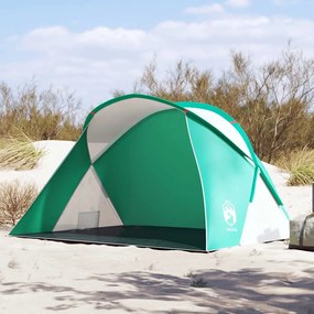 vidaXL Tenda de praia 2 Pessoas pop-up impermeável verde mar