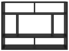 Estante de parede 75x16x55 cm contraplacado preto