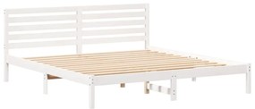 Estrutura da Cama com cabeceira Branco 180 x 200 cm