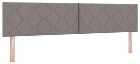 Cabeceira LED vidaXL Design Diamante Taupe 200 cm Tecido