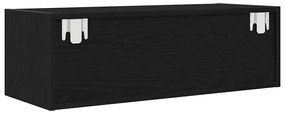 Móveis de TV 2pcs 80x31x25,5cm deriv. madeira carvalho preto