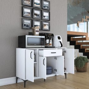 Armário Multiusos JE136 – Branco – 120x78,6x40 cm