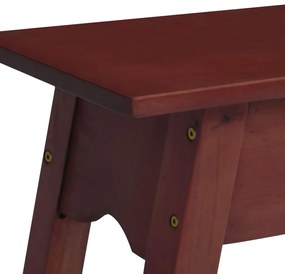 Mesa consola 110x30x75 cm madeira de mogno maciça castanho