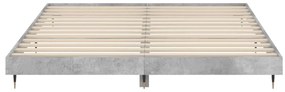 Estrutura de cama 200x200 cm derivados de madeira cinza cimento