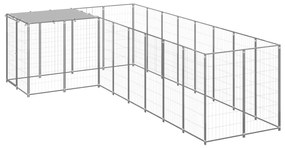 Canil 6,05 m² aço prateado