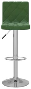 Bancos de bar 2 pcs veludo verde-escuro