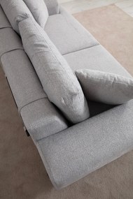 Sofá de 3 Lugares Eti – Cinzento – 220 cm x 98 cm x 78 cm