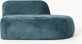Módulo com chaise longue em teddy-bouclé Wolke