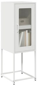 vidaXL Aparador 36x39x107 cm aço laminado a frio branco