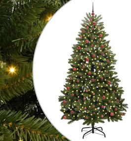 vidaXL Árvore de Natal Artificial Verde 270 cm PVC e Metal