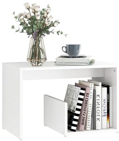 Mesa de apoio 59x36x38 cm derivados de madeira branco