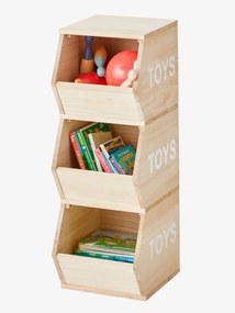 Móvel vertical, 3 caixas, Toys madeira