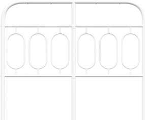 Cabeceira de cama 120 cm metal branco