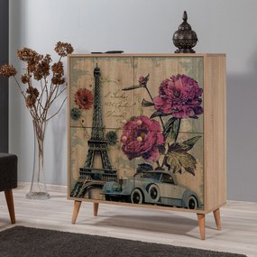 Armário Multiusos Multilux – Carvalho Sonoma – 95 cm x 111 cm x 36 cm