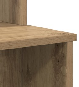mesa com Armazenamento Carvalho Artesanal 120.5x44x88.5 cm Madeira Der