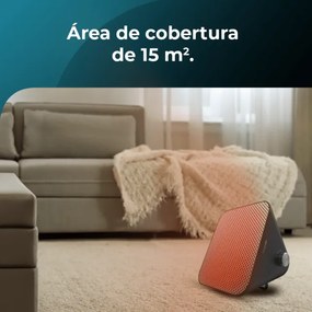 Aquecedor de mesa em cerâmica com 1500 W ReadyWarm 1500 Max Ceramic Design Black Preto