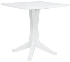 vidaXL Mesa de Jardim Branco 70 x 70 x 71.7 cm Plástico