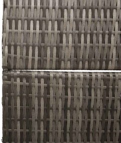 Divisor de Ambiente 3 Painéis Dobrável Cinza 147x180 cm Poly Rattan