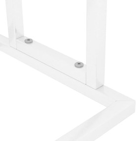 Toalheiro de pé 48x24x78,5 cm ferro branco