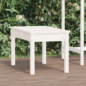 823998 vidaXL Banco de jardim 80x44x45 cm madeira de pinho maciça branco