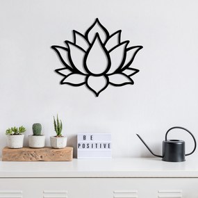 Acessório Decorativo de Parede Metal-405 – Preto – 50 x 43 cm