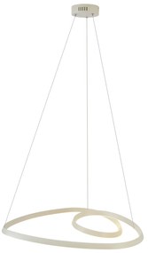 Candeeiro suspenso escandinavo bege 72cm incl. LED regulável em 3 níveis - Circuit Escandinavo