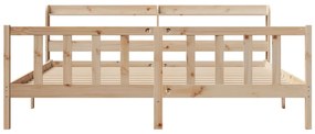 Cama sem colchão 180x200 cm madeira de pinho maciça