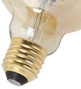 Conjunto de 3 lâmpadas LED E27 dim to quente G95 ouro 8W 806 lm 2000-2700K