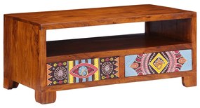 Mesa de centro 90x50x40 cm madeira de acácia maciça