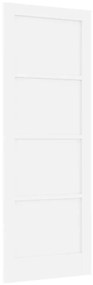 Porta Interna "ORKDAL" Branca 78x211x4 cm Porta de Madeira Sólida de P