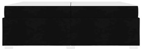 Estrutura da Cama Preto 200 x 200 cm tecido