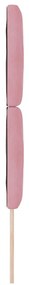 Cabeceira LED Blocos de Diamante Rosa 80 cm em Veludo