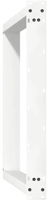 Pés de mesa de jantar em forma de U, 2 peças, branco, 80x (72-73) cm,