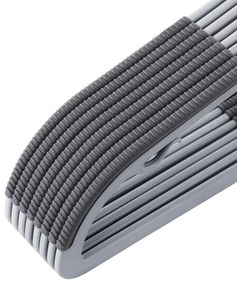 Conjunto de 50 cabides antiderrapante 42 x 21,5 cm cinzento