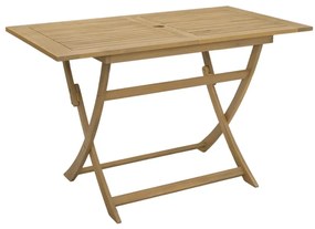 Mesa de jardim dobrável 120x70x75 cm madeira de acácia maciça