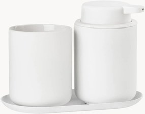 Acessórios de casa de banho em grés Ume, conjunto de 3
