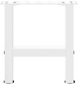 Pés para mesa de centro , brancos, 2 peças, 30x(30-31) cm, aço
