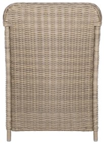 7 pcs conjunto de jantar para jardim castanho