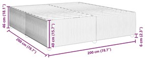 Estrutura de cama 200x200 cm veludo rosa