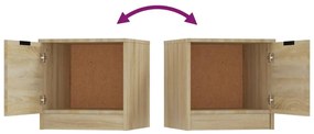 Mesas de cabeceira 2 pcs 40x39x40 cm carvalho sonoma