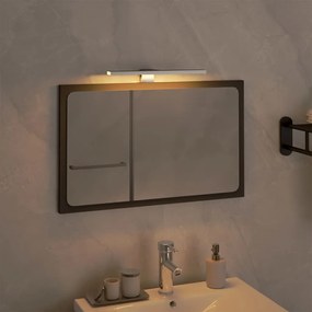 vidaXL Luz LED para espelho 5,5 W 3000 K 30 cm branco quente