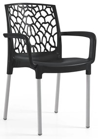 Cadeira Aracna c/ Braço Pack 30 Unid. - Preto