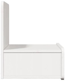 Mesa de Cabeceira Montada na Parede Branco 44 x 32.5 x 40 cm